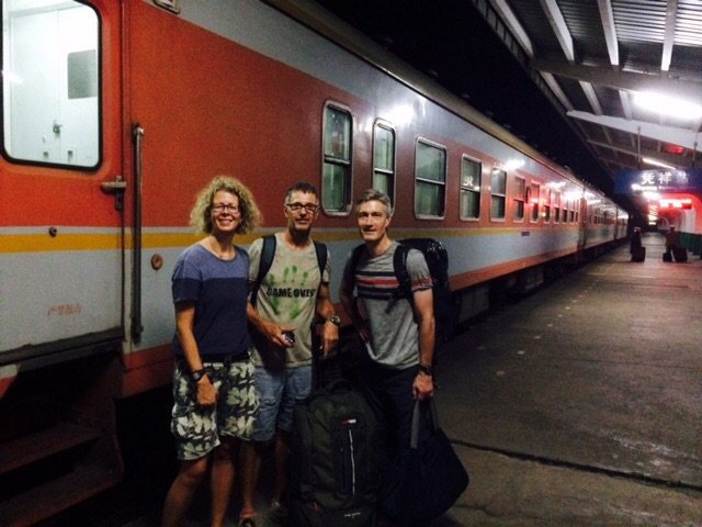 With John at the Chinese border crossing at 5am