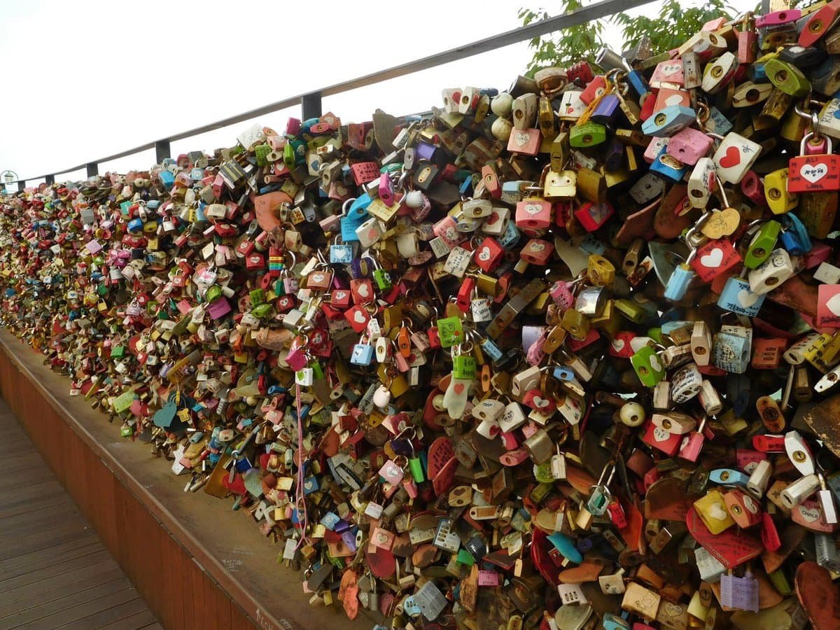 Love locks galore