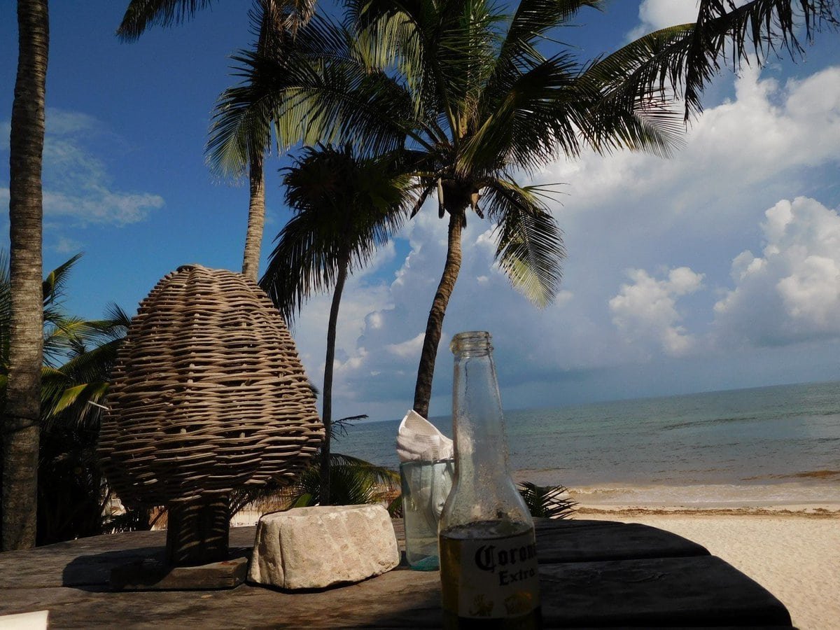 View from the beach club at Papaya Playa