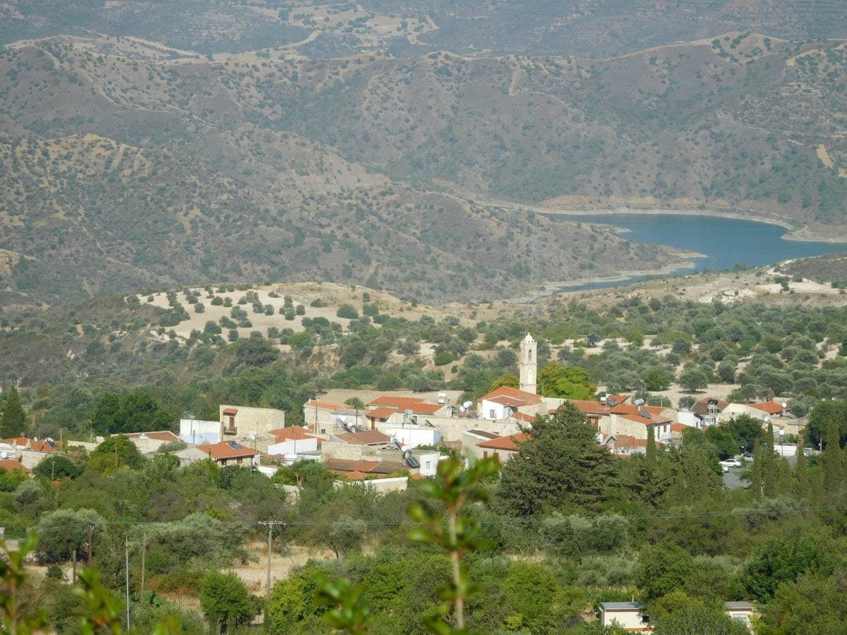 The view of Gato (Low) Lefkata from Pano (High) Lefkara