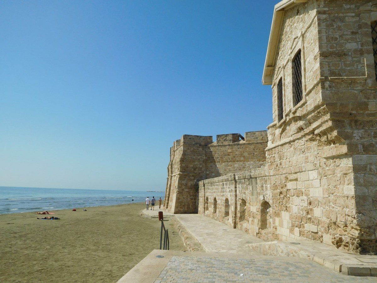 Larnaka's castle on the sea front